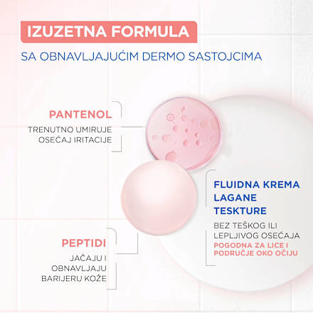 ANTI REACTION krema za lice PANTHENOL + PEPTIDES Mixa