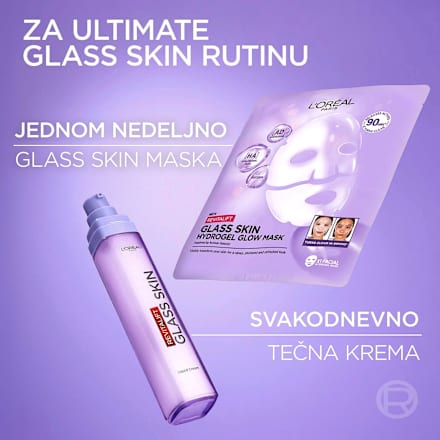 Glass skin maska za lice L'ORÉAL PARiS REVITALIFT