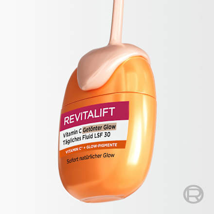 Tagescreme Vitamin C getönter Glow tägliches Fluid LSF 30 L'ORÉAL PARiS REVITALIFT