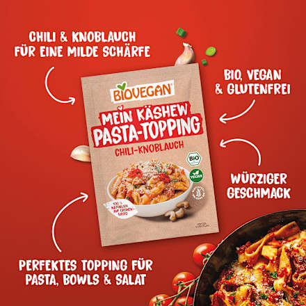 Mein Käshew Pasta Topping, Chili & Knoblauch BIOVEGAN