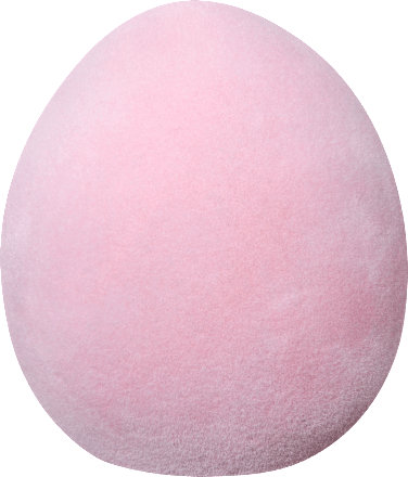 Keramikei beflockt, rosa (9 cm) Dekorieren & Einrichten