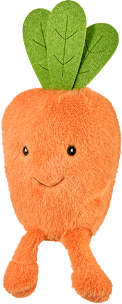 Plüschmöhre sitzend orange (24 cm) Dekorieren & Einrichten