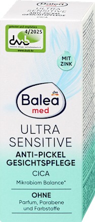 Pleťový krém proti vyrážkam Ultra Sensitive Cica Balea med