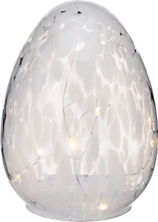 LED Glasei, gesprenkelt, weiß (15,5 cm) Dekorieren & Einrichten