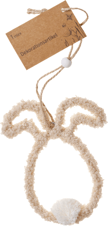 Teddyhase mit Bommel zum Aufhängen, beige Dekorieren & Einrichten