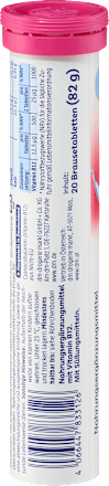 Šumeće tablete vitamin B12, okus maline i jagode Mivolis