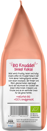 Kinderkekse Knuddel Dinkel-Kirsche-Erdbeere ab 12 Monaten PURE & FUN