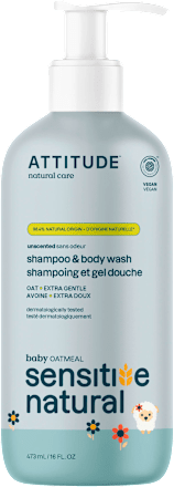 tělové mýdlo a šampon 2 v 1 Sensitive Natural ATTITUDE