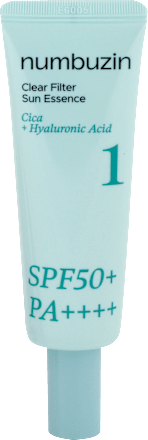 Opaľovací krém Clear Filter Sun Essence Cica + Hyaluronic Acid 1 numbuzin