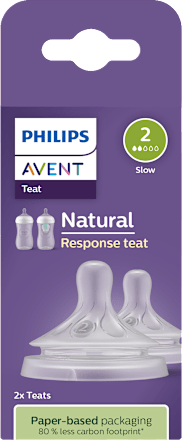 Биберони за шише Natural, поток 2 PHILIPS AVENT