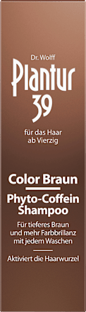 39 Color Braun Phyto-Coffein Shampoo Plantur 39