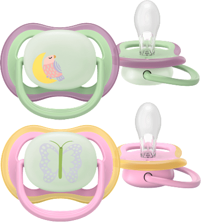 Nočné cumlíky ultra air Nighttime - dievča 6-18 m PHILIPS AVENT