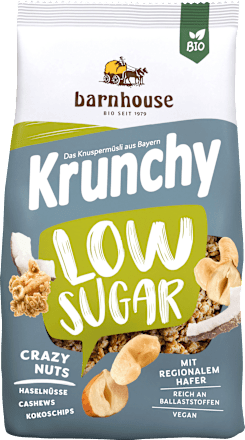 Knuspermüsli, Krunchy Low Sugar Crazy Nuts barnhouse