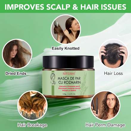 Mască pentru păr cu rozmarin NIFEISHI