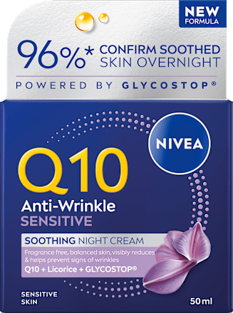 Nočna krema Q10 Anti-Wrinkle Sensitive NIVEA