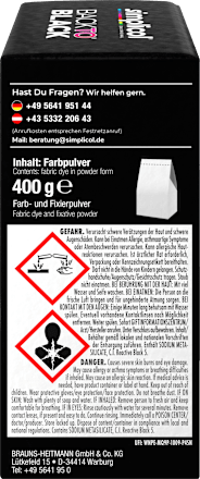Textilfarbe Back to Black Farberneuerung Simplicol