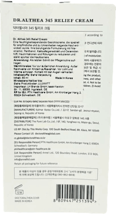 Gesichtscreme 345 Relief Cream Dr. Althea