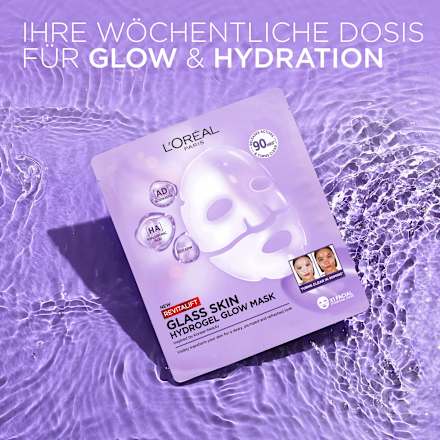 Tuchmaske Glass Skin Hydrogel Glow Mask L'ORÉAL PARiS REVITALIFT