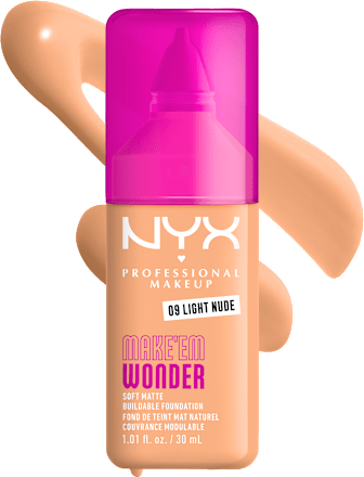 MAKE'EM WONDER tečni puder - 09 Light Nude NYX PROFESSIONAL MAKEUP