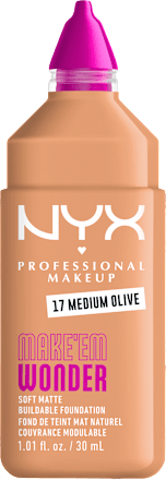 MAKE'EM WONDER tečni puder - 17 Medium Olive NYX PROFESSIONAL MAKEUP
