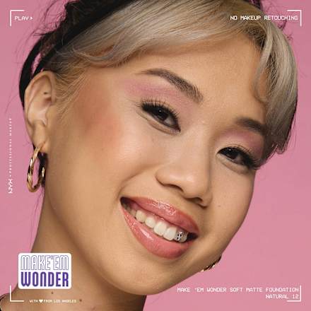 MAKE'EM WONDER tečni puder -12 Natural NYX PROFESSIONAL MAKEUP