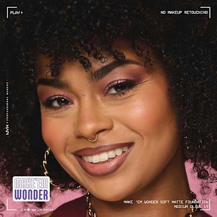 MAKE'EM WONDER tečni puder - 17 Medium Olive NYX PROFESSIONAL MAKEUP