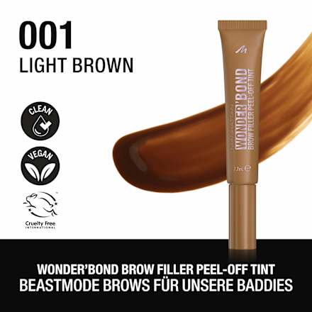 Augenbrauengel Wonder'Bond Brow Filler Tint 001 Light Brown MANHATTAN Cosmetics