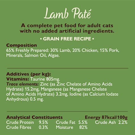 Nassfutter Katze mit Lamm, smooth paté LILY'S KITCHEN