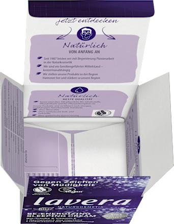 Nachtcreme Re-Energizing Sleeping Cream lavera NATURKOSMETIK