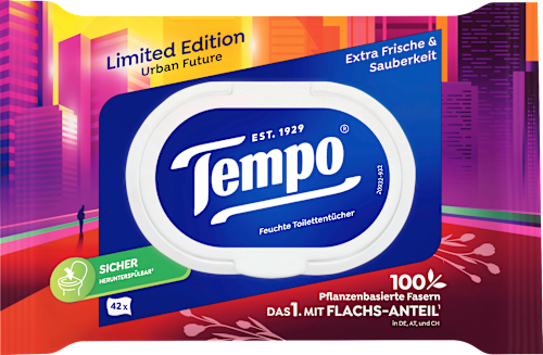 Feuchtes Toilettenpapier Blue Lagoon Tempo