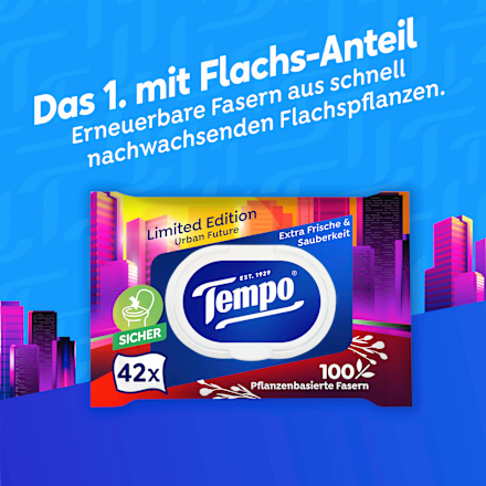 Feuchtes Toilettenpapier Blue Lagoon Tempo