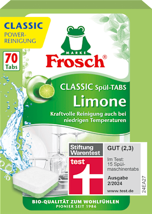 Geschirrspül-Tabs Classic Limone Frosch