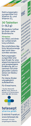 Vitamin K2 + D3 Tabletten 30 St tetesept