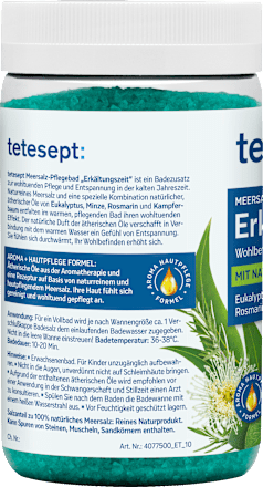 Meersalz-Pflegebad Erkältungszeit tetesept
