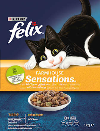 Trockenfutter Katze Farmhouse Sensations Truthahn, Huhn & Gemüse Felix