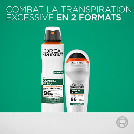 Antitranspirant Deo Roll-On Clinical Ultra Derma Dry L'ORÉAL PARiS MEN EXPERT