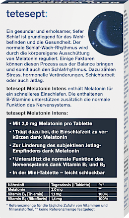 Melatonin Intens Mini-Tabletten tetesept