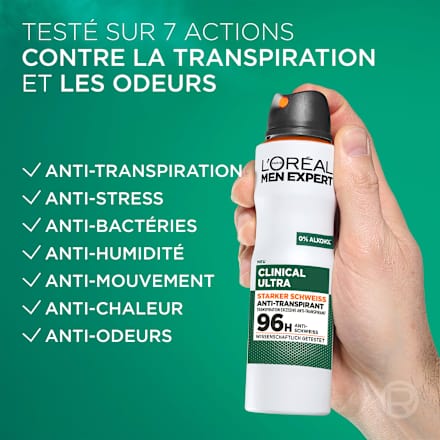 Antitranspirant Deospray Clinical Ultra  L'ORÉAL PARiS MEN EXPERT