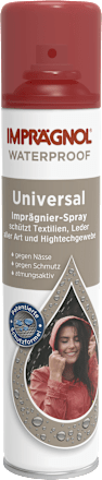 Imprägnierspray Universal für Textilien, Leder und Hightechgewebe Imprägnol