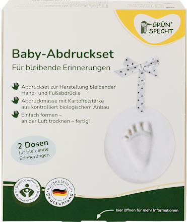 Baby-Abdruckset 2tlg Grünspecht