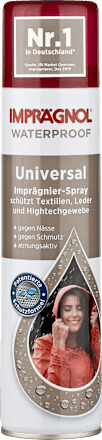 Imprägnierspray Universal für Textilien, Leder und Hightechgewebe Imprägnol
