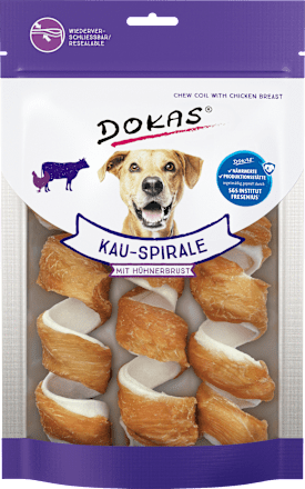 Kausnack Hund, Hühnerbrustspirale (3 Stück) DOKAS