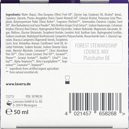 Nachtcreme Re-energizing lavera NATURKOSMETIK