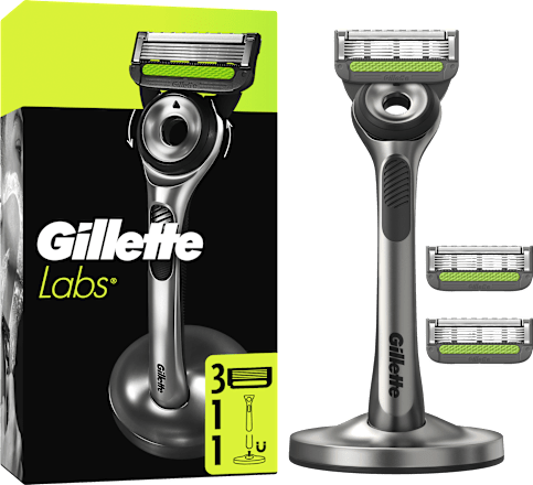 holicí strojek Labs + 3 náhradní hlavice Gillette