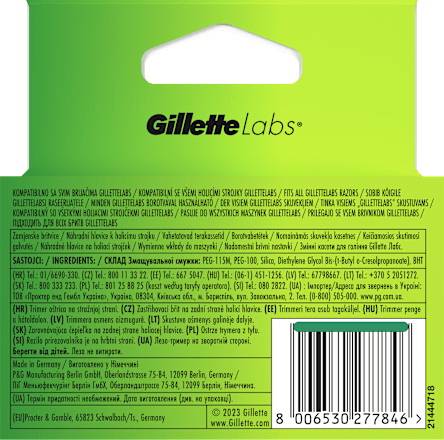 Náhradné holiace hlavice Labs Gillette