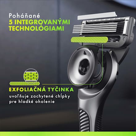Pánsky holiaci strojček Labs + 3 NH a stojan Gillette