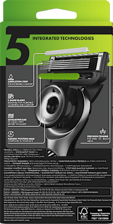 Pánsky holiaci strojček Labs + 1 NH a držiak Gillette