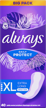 Slipeinlagen Daily Protect Extra Long Big Pack always
