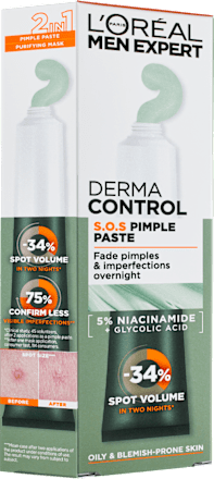 Cremă pastă pentru imperfecțiuni Derma Control L'ORÉAL PARiS MEN EXPERT