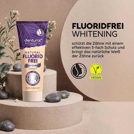 Zahnpasta Natural Whitening fluoridfrei  dentural
